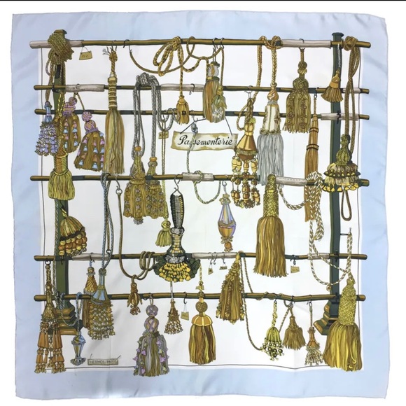 HERMES Pasementerie Carre 90 Multicolor Silk%100 - Picture 6 of 9